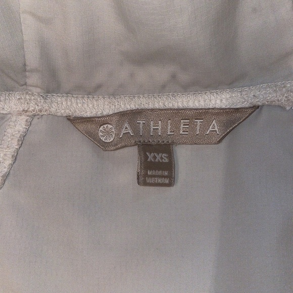 ATHLETA white hooded windbreaker jacket in women’s XXS - Picture 15 of 15